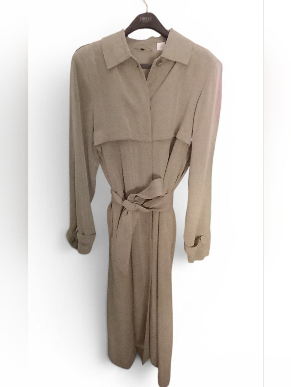 Trench Coat NYC Model's Sample PRIVATE EYE Detective Taupe